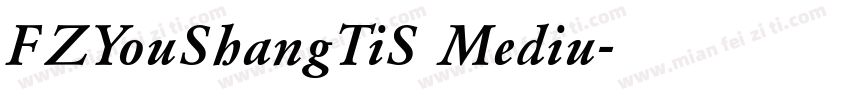 FZYouShangTiS Mediu字体转换
